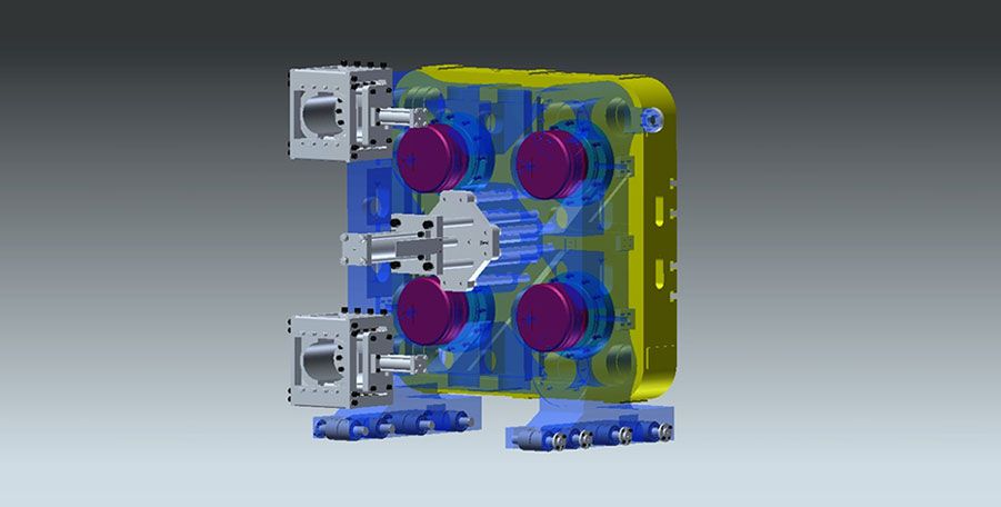 DIRECT CLAMPING FORCE BUILT UP BY MULTIPLE CYLINDERS